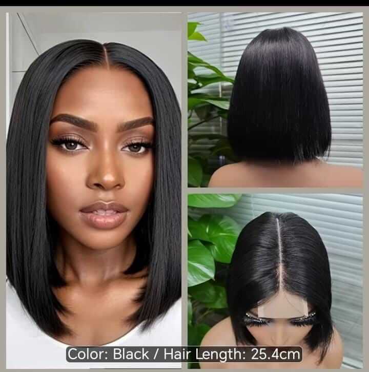 2x6 HD  10 inches straight hair