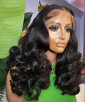 Super Double Drawn Bouncy hair.