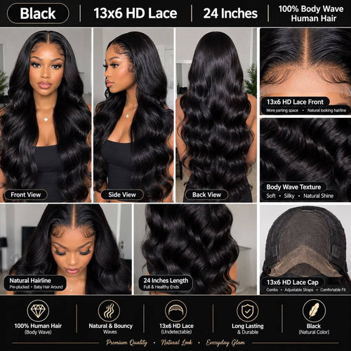 100% Body weave human hair