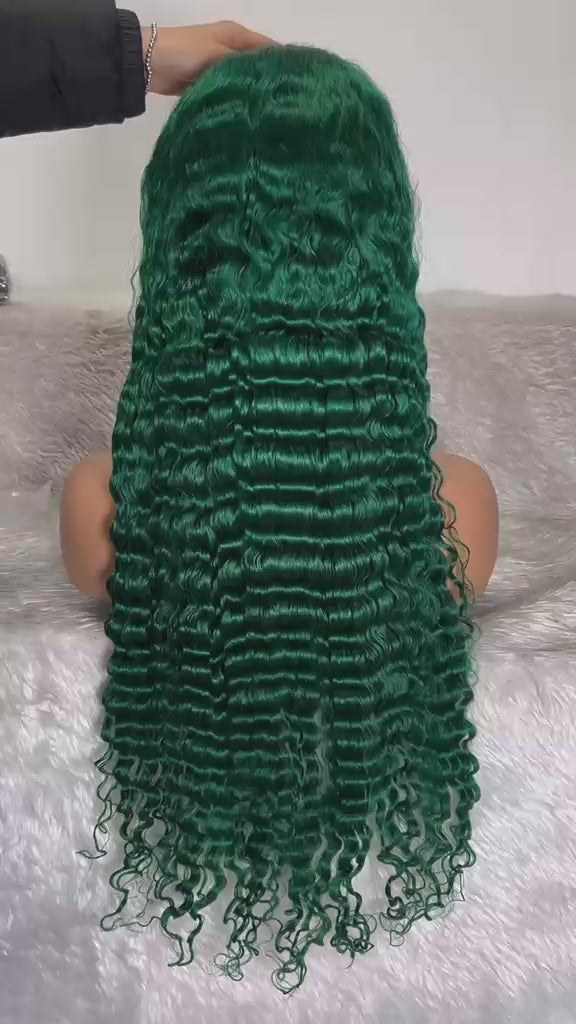 Peruvian 300g  Deep weave  Glueless wig